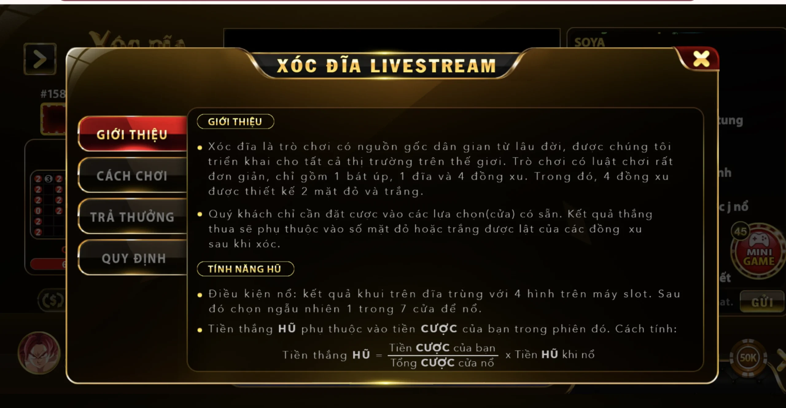 Luật chơi xóc đĩa go88 cơ bản